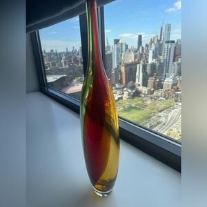 Kosta Boda vintage modernist glass vase